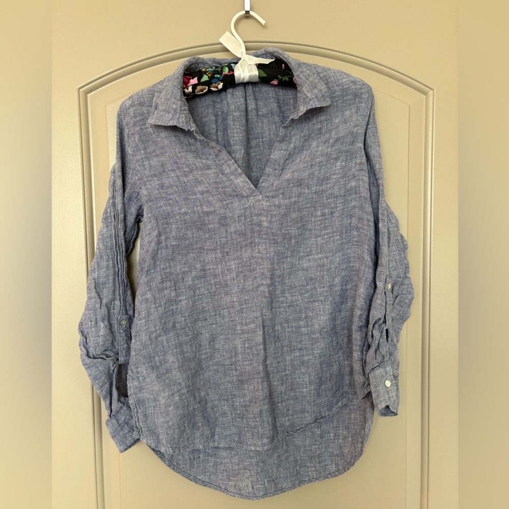 Blue Linen Shirt